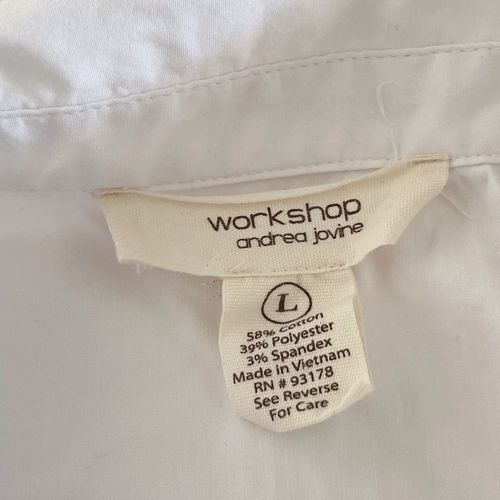 Andrea Jovini White Button Down Shirt - Picture 3 of 3